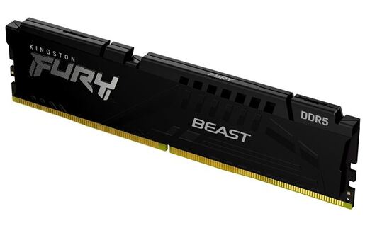 Memorija Kingston 32GB DDR5 6000MHz, FURY Beast Black, U-DIMM (KF560C36BBE-32)