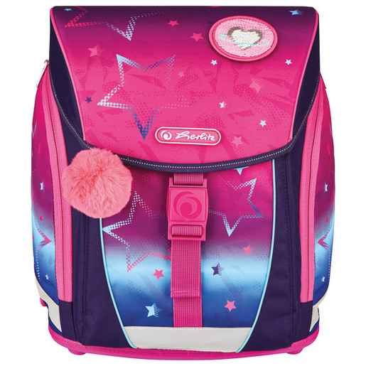 Školska torba, anatomska, 4u1, Herlitz, Filolight Pink Stars