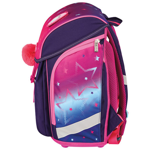 Školska torba, anatomska, 4u1, Herlitz, Filolight Pink Stars