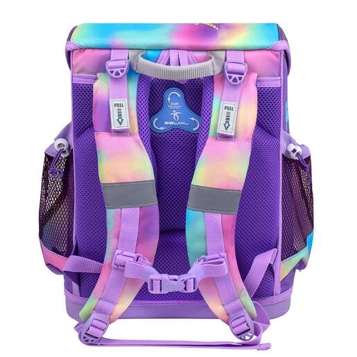 Školska torba, ergonomska, Belmil, Unicorn rainbow color