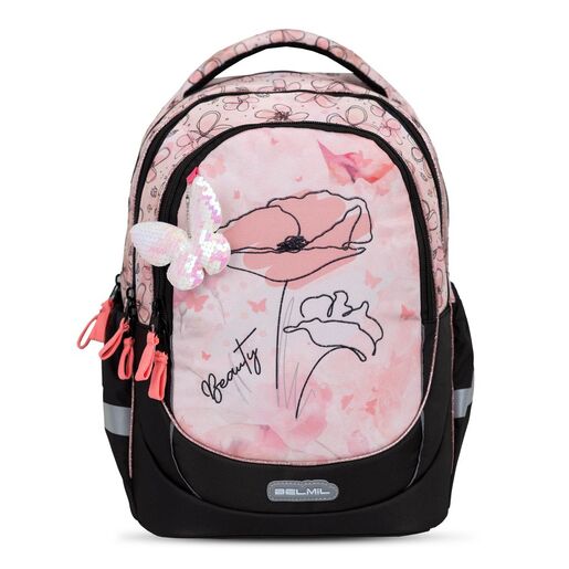 Školska torba, ergonomska, Belmil, Light Pink Petals