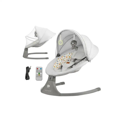 Kinderkraft električna njihaljka LUMI 2, Light Grey