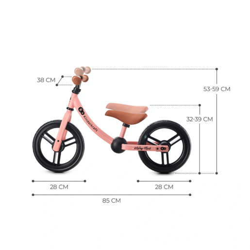 Kinderkraft balans bicikl 2WAY NEXT, Rose Pink