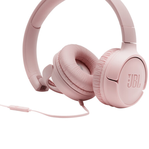 JBL Tune 500, naglavne slušalice, 3,5 mm, roze