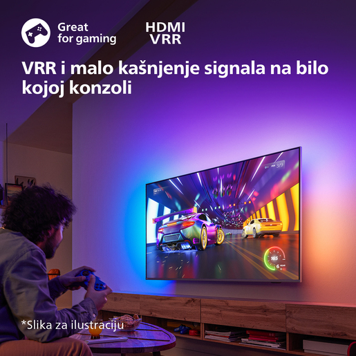 Philips 43" LED TV 43PUS8319/12, 4K UHD, Ambilight, Titan OS Smart TV, Dolby Atmos zvuk