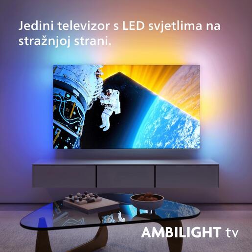 Philips 65" OLED TV 65OLED819/12, 4K UHD, Ambilight, P5 AI perfect picture engine, Google Smart TV, Dolby Vision & Dolby Atmos