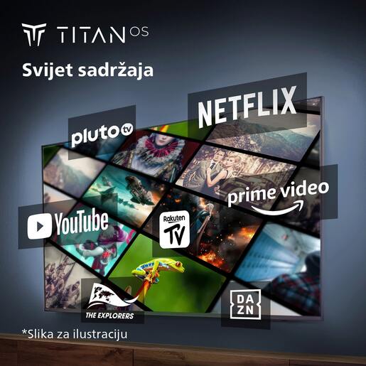 Philips 55" LED TV 55PUS7009/12, 4K UHD, Titan OS Smart TV, Dolby Atmos zvuk