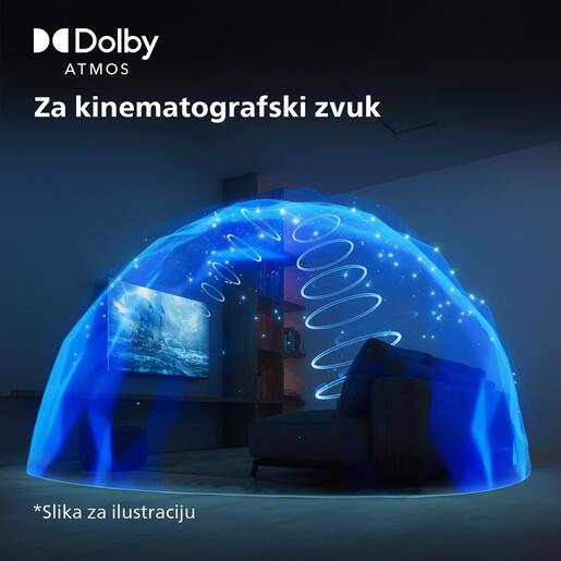 Philips 55" LED TV 55PUS7009/12, 4K UHD, Titan OS Smart TV, Dolby Atmos zvuk