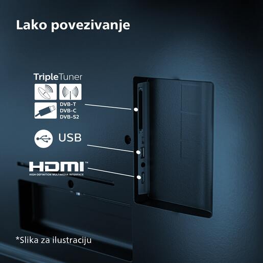 Philips 55" LED TV 55PUS7009/12, 4K UHD, Titan OS Smart TV, Dolby Atmos zvuk