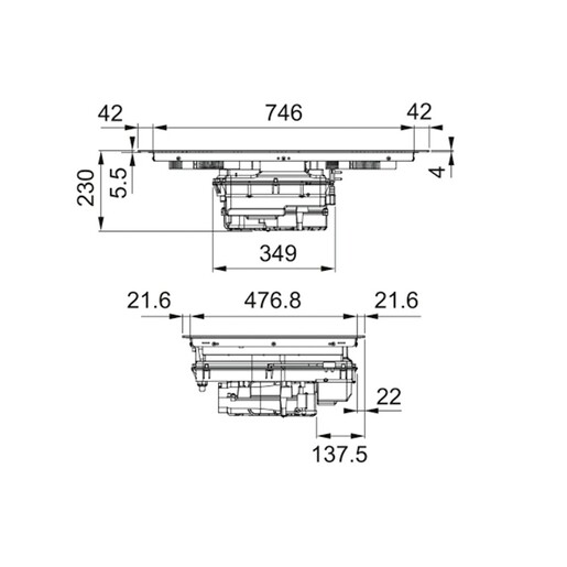Faber indukcijska ploča za kuhanje s integriranom napom Galileo Bold F830
