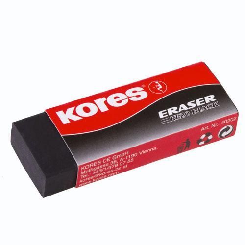 Gumica za brisanje, Kores, crna