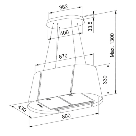 Faber napa Beat XL BK Matt F80