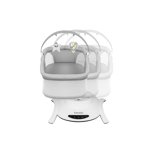 Lionelo električna ljuljačka Bella 360 + kolijevka, Grey Concrete