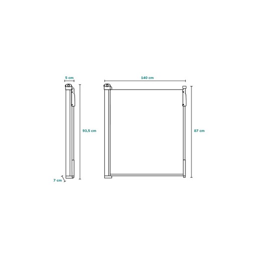 Lionelo zaštitna ograda Tulia do 140 cm, White