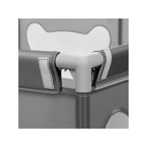 Lionelo dječja igraonica/vrtić Willow XL 187x207 cm, Grey Concrete