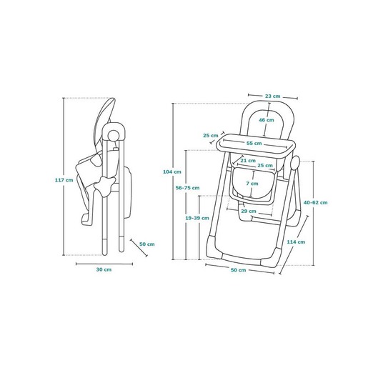 Lionelo hranilica Linn Plus, Grey