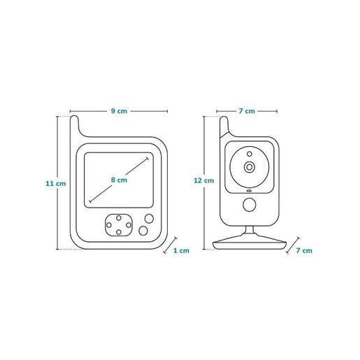 Lionelo baby monitor dvosmjerni Babyline 7.1 s 8 melodija