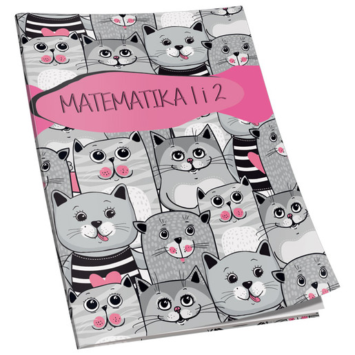 Pisanka matematika za 1 i 2 razred Premium Connect Girl, B5 kvadratići, 24 lista, meki uvez