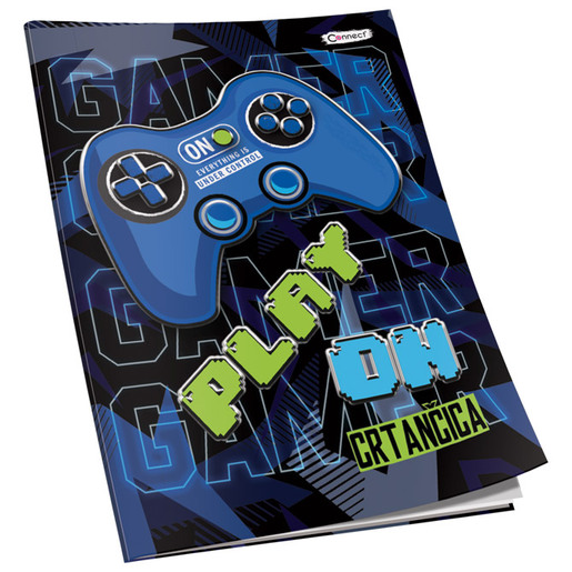 Crtančica Premium Connect Boy, B5 linije, 16 listova, meki uvez