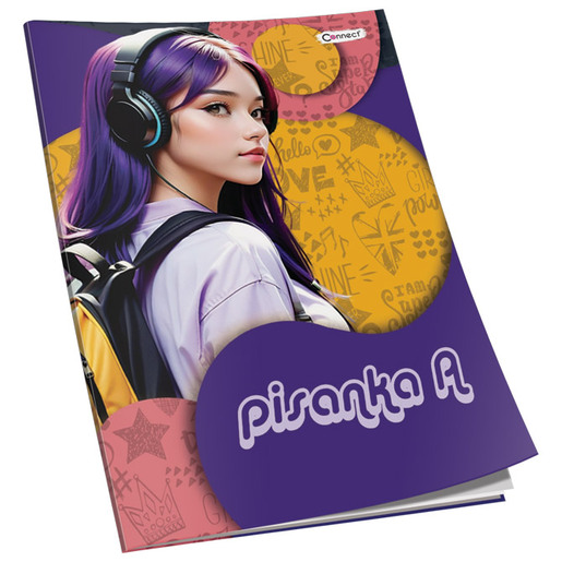 Pisanka A Premium Connect Girl, B5 linije, 16 listova, meki uvez
