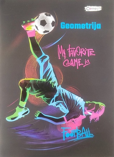 Pisanka Connect Boy+ Soft, B5 geometrija, 24 listova, meki uvez