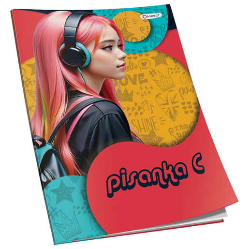 Pisanka C za 2 i 3 razred Premium Connect Girl, B5 linije, 24 listova, meki uvez