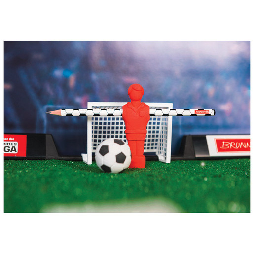 Olovka grafitna, Brunnen, HB trokutasta s gumicom Nogomet