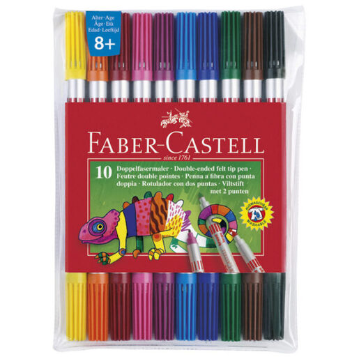 Flomaster školski, Faber-Castell, obostr