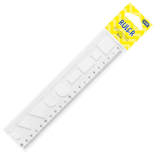 Ravnalo, Educa, PVC 20 cm x 4 cm (likovi)