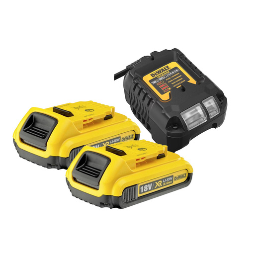DEWALT set baterije i punjača 2x2Ah baterije + brzi punjač DCB1102