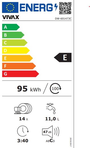 VIVAX HOME perilica posuđa DW-601473C