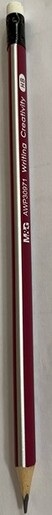 Grafitna olovka, M&G, HB s gumicom, crvena