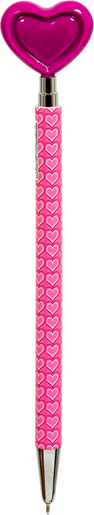 Kemijska olovka, M&G, Heart, 0,5 mm, tamno rozo srce