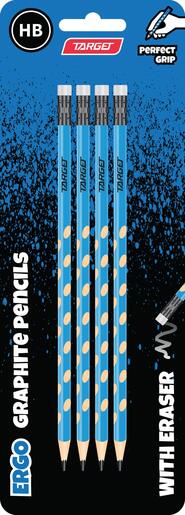 Grafitna olovka s gumicom, Target Ergo,