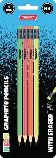 Grafitna olovka s gumicom Target Neon, 4