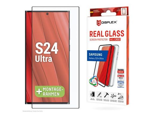 DISPLEX Zaštitno staklo Real Glass 2D za Samsung Galaxy S24 Ultra + prozirna maskica