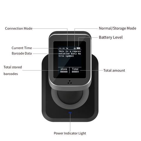 MS META bar kod čitač MJ-1932 bežični BT, WiFi