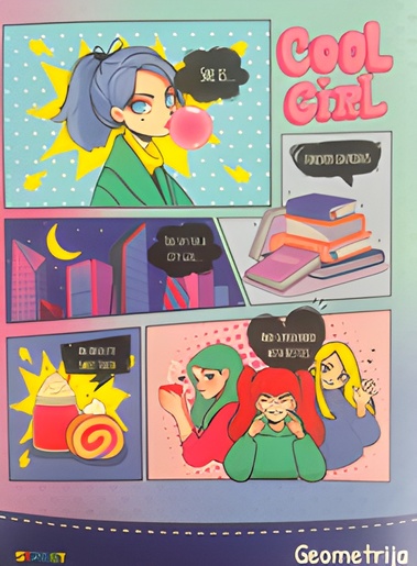 Bilježnica STREET MIX, B5 geometrija, 16 listova, meki uvez