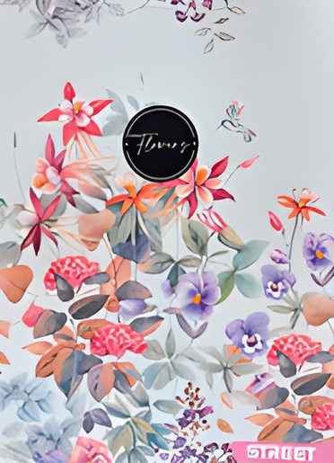 Bilježnica Street FLOWERS, A4 kvadratići, 54 lista, meki uvez