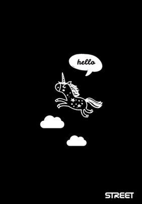 Bilježnica Street BLACK&WHITE, A4 geometrija, 54 lista, meki uvez