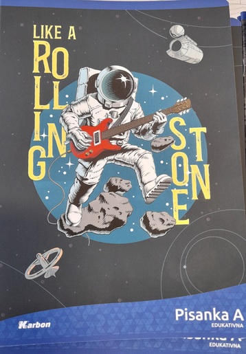 Pisanka A KARBON MIX, B5 linije, 16 listova, meki uvez