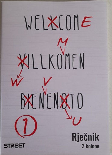 Rječnik školski, 2 kolone, A6 linije, 40 listova, meki uvez