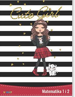 Pisanka Matematika 1 i 2  STREET GOLD MIX, B5 kvadratići, 24 lista, meki uvez