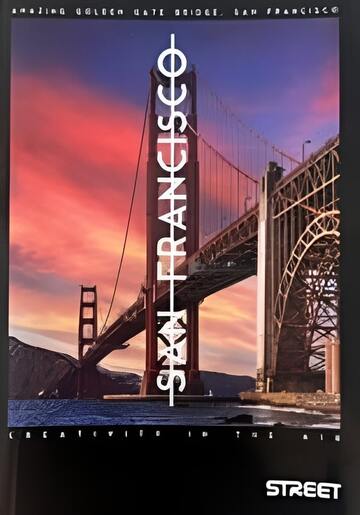 Bilježnica Street BRIDGES, A4 linije, 54 lista, meki uvez