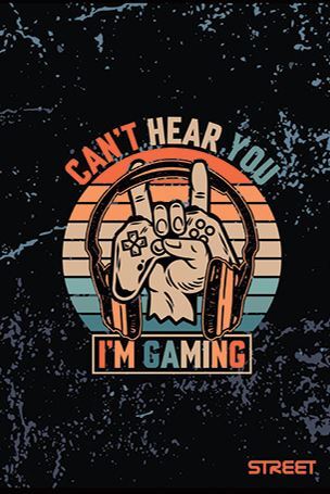 Bilježnica Street GAMING, A4 kvadratići, 54 lista, meki uvez