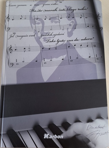 Kajdanka Karbon s memom, A4 notna, 96 listova, tvrdi uvez
