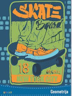 Pisanka STREET GOLD MIX, B5 geometrija, 16 listova, meki uvez