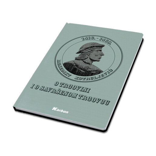 Bilježnica Karbon Ekonomija s memom, A4 kvadratići, 96 listova, tvrdi uvez