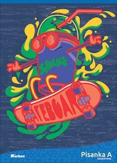 Pisanka A KARBON MIX, B5 linije, 16 listova, meki uvez