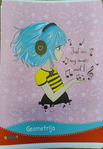 Pisanka STREET MIX, B5 geometrija, 16 listova, meki uvez